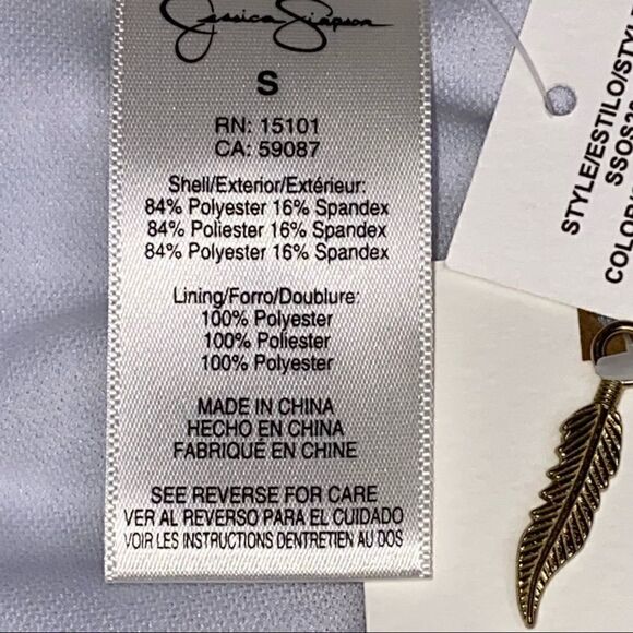 Jessica Simpson NWT blue and white polka dot tankini size S - Picture 6 of 16